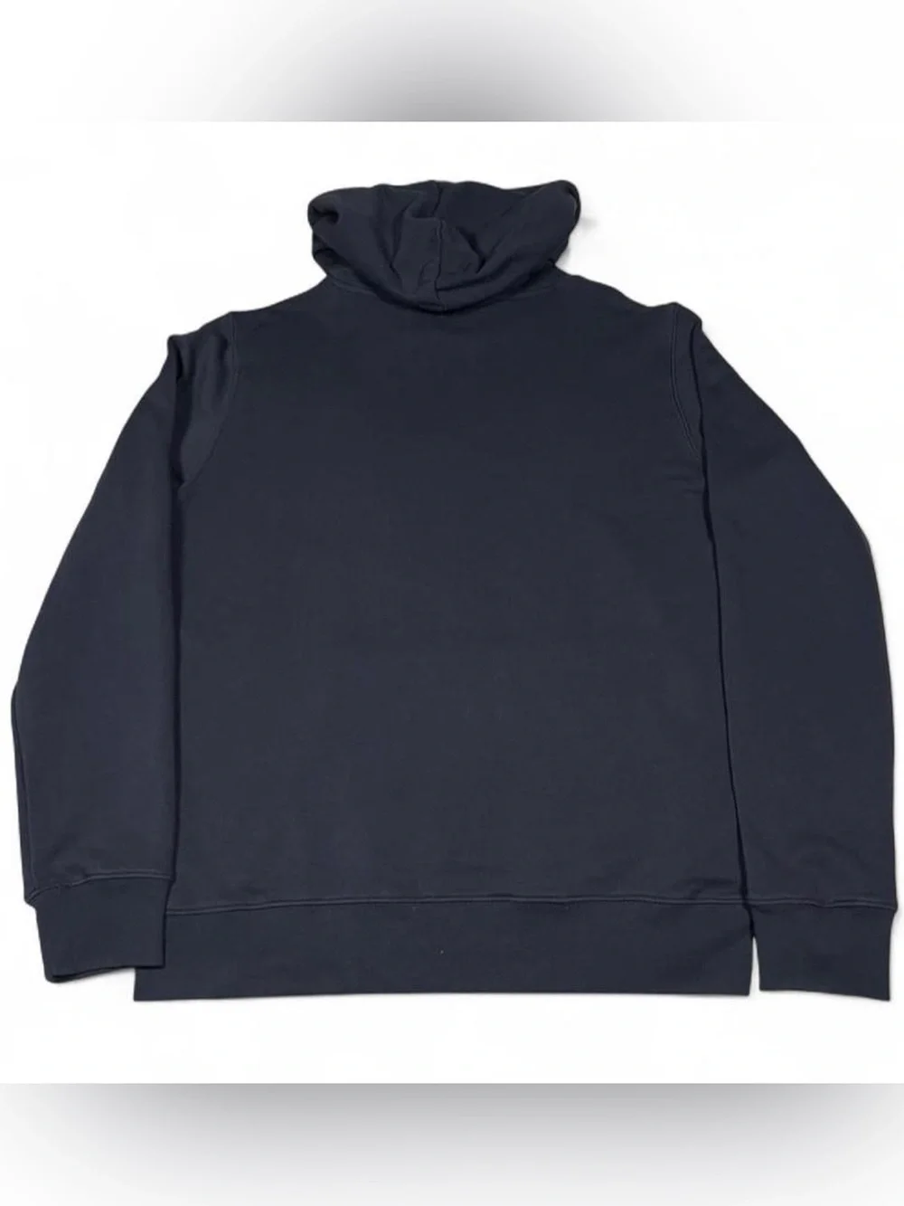 NWOT REPLAY Steel Blue Hoodie Size XL Pocket White Logo Streetwear Campus Winter
